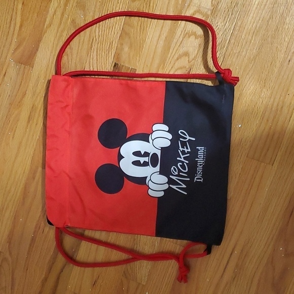 Disneyland Mickey Mouse Drawstring Back Pack - Picture 1 of 3